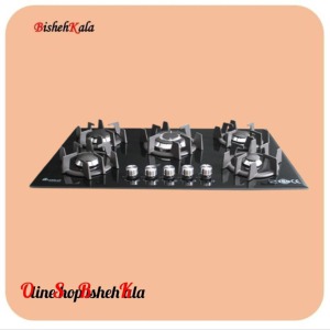 اجاق گاز صفحه ای 5 شعله مدل G05NL - C8B کد(96)