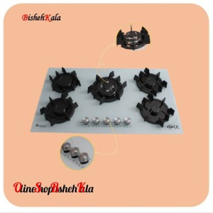 اجاق گاز صفحه ای 5 شعله مدل G05NL - C8W کد(96)