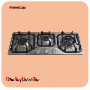 اجاق گاز صفحه ای 3 شعله استیل مدل S03NL - C3S کد(96)