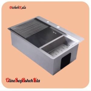 سینک استیل باکسی مدل B74 کد(96)