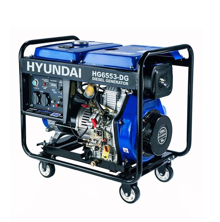 موتور برق اینورتر دیزل 5300 وات HYINDAI هیوندای مدل HG6553-DG کد(3)