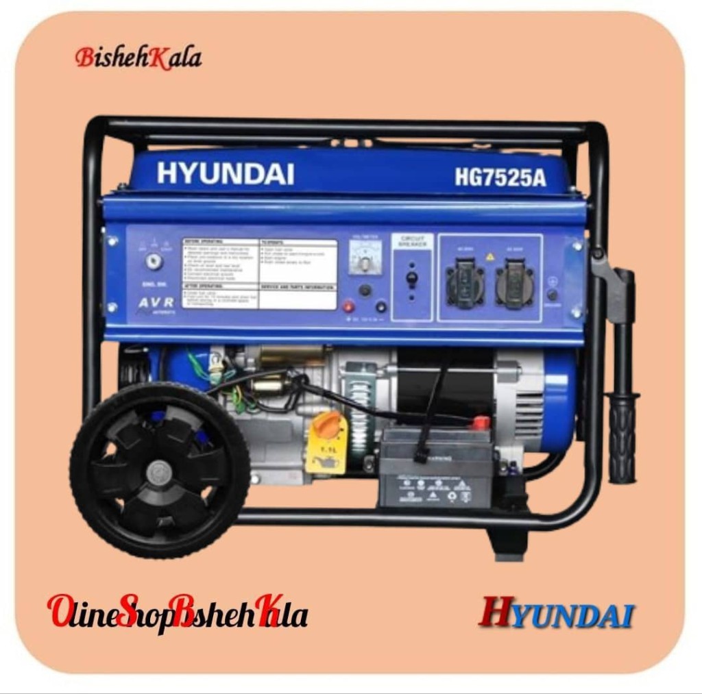 1000310645 موتور برق 7.5 کیلو وات HYUNDAI هیوندای مدل HG7525A کد(3)