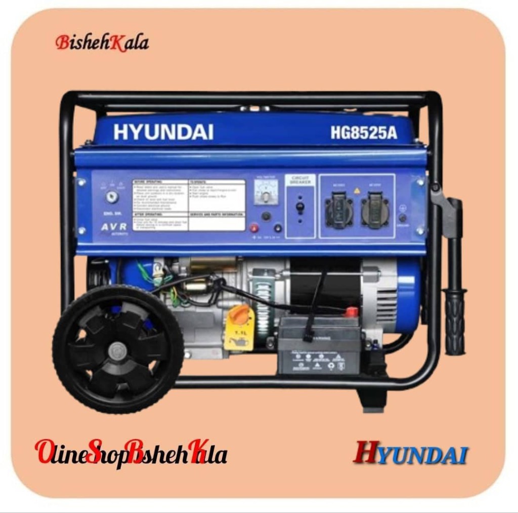 1000310646 ژنراتور بنزینی 8500 وات HYUNDAI هیوندای مدل HG8525A کد(3)