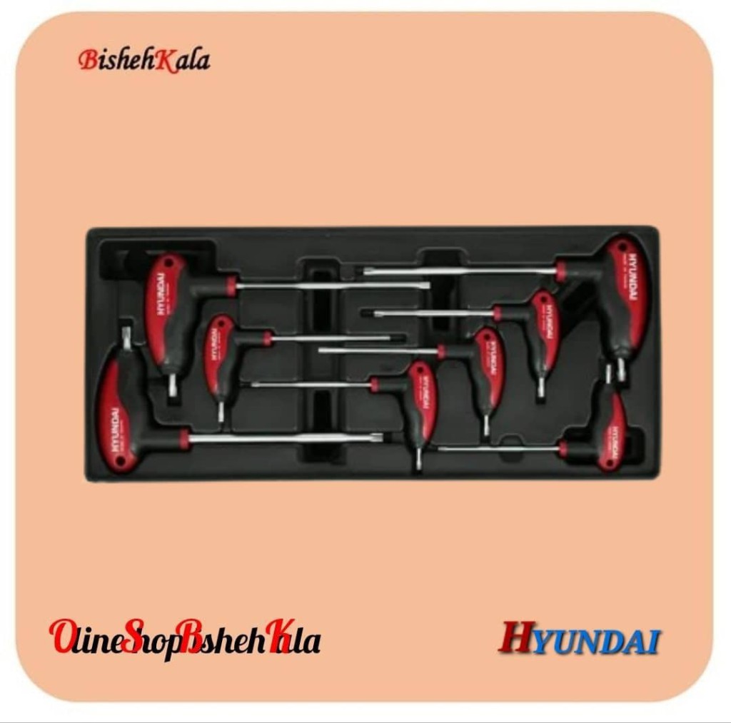1000316323 مجموعه آلن 8 عددی ستاره ای HYUNDAI هیوندای مدل HT-9155 کد(3)