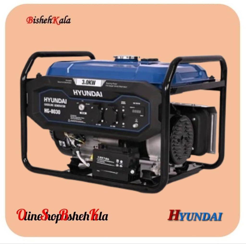 1000375764 موتور برق بنزینی 3000 وات HYUNDAI هیوندای مدل HG-8030 کد(3)