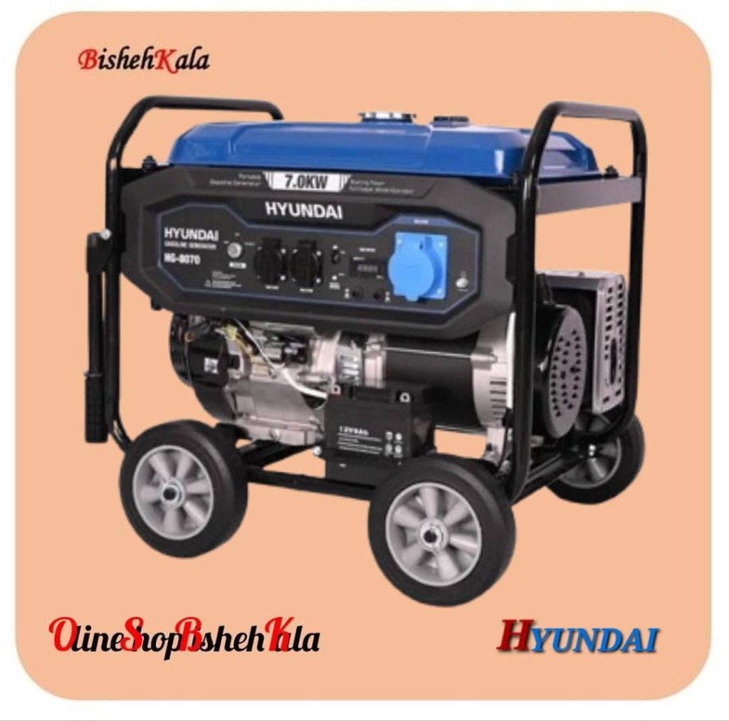 1000375765 موتور برق بنزینی 7 کیلو وات HYUNDAI هیوندای مدل HG-8070 کد(3)