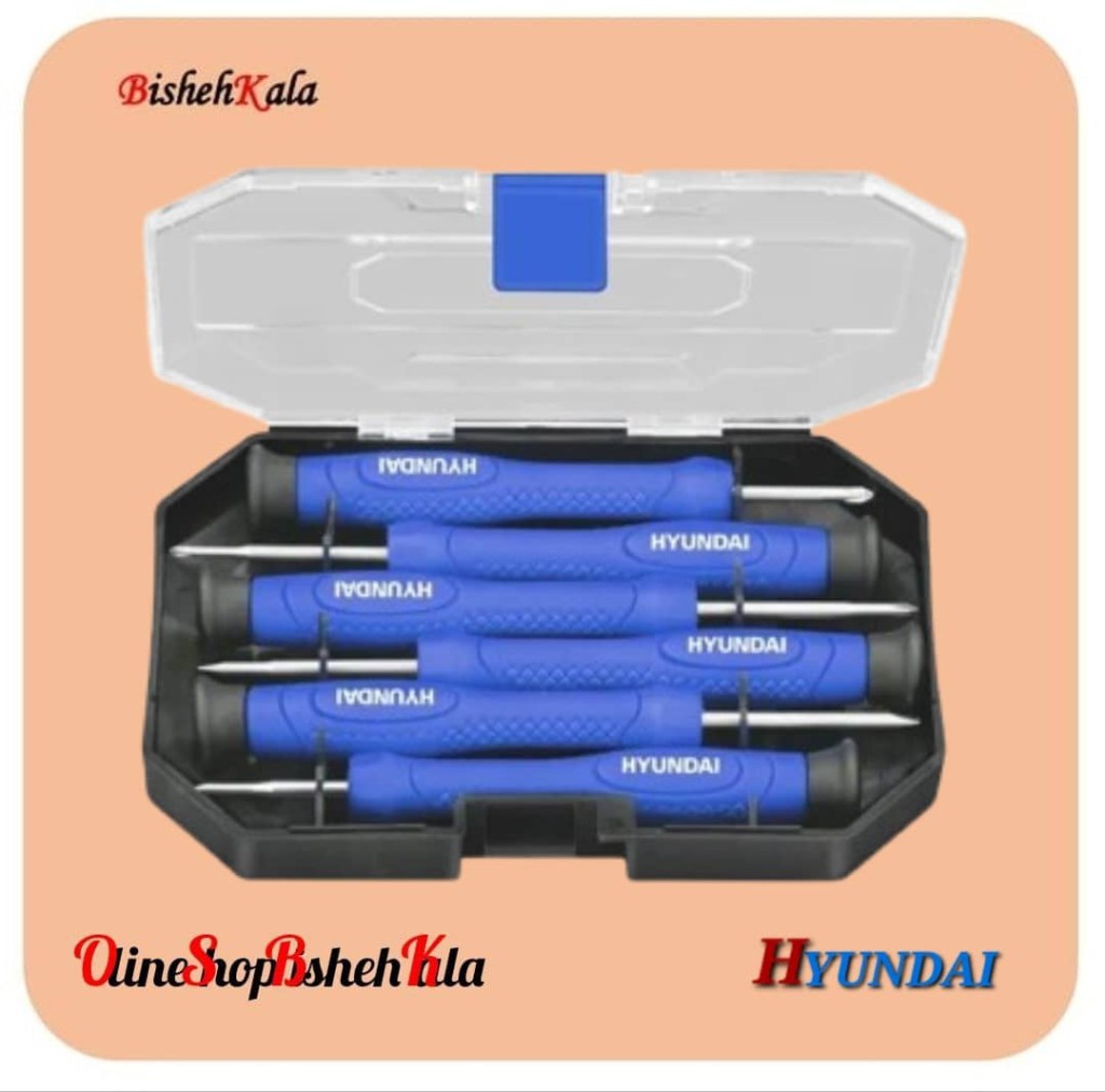 1000377072 ست پیچ گوشتی 6 عددی تعمیرات موبایل HYUNDAI هیوندای مدل HT-7606 کد(3)