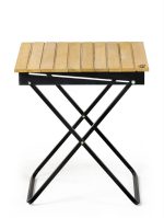 میز فلزی با روکش چوب