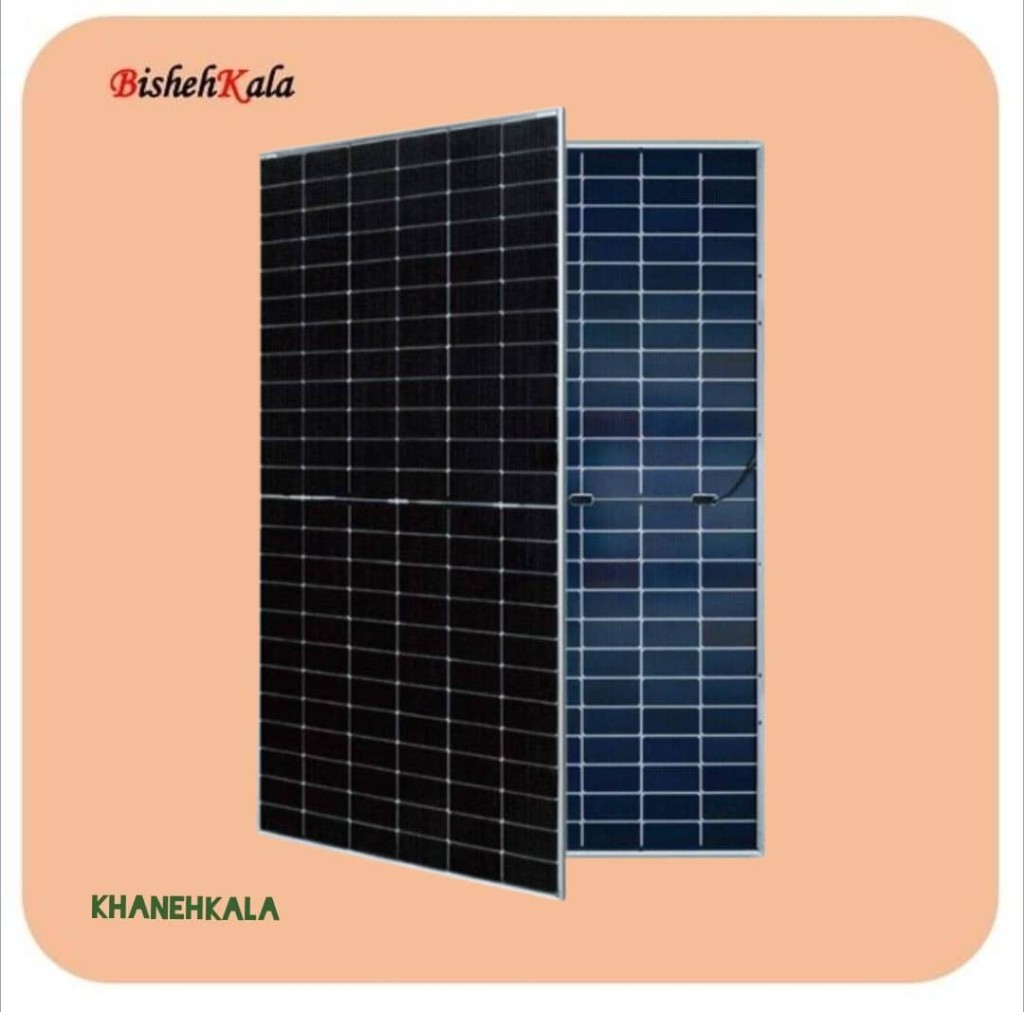 Polish_20250530_180749867 پنل خورشیدی 620 وات مونو کریستال دو طرفه برند AE SOLAR اسولار کد(14)