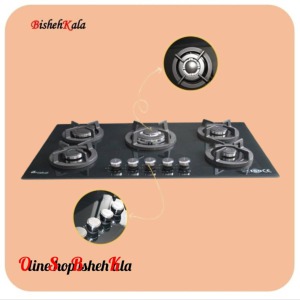 اجاق گاز صفحه ای پنج شعله مدل GO5ML - C17B  کد(96)