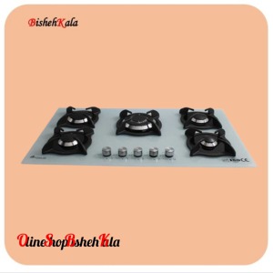 اجاق گاز صفحه ای پنج شعله مدل GO5ML - C4W  کد(96)