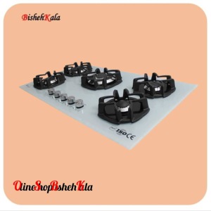 اجاق گاز صفحه ای پنج شعله مدل GO5ML - C9W  کد(96)