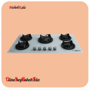 اجاق گاز صفحه ای پنج شعله مدل GO5NL - C10W  کد(96)