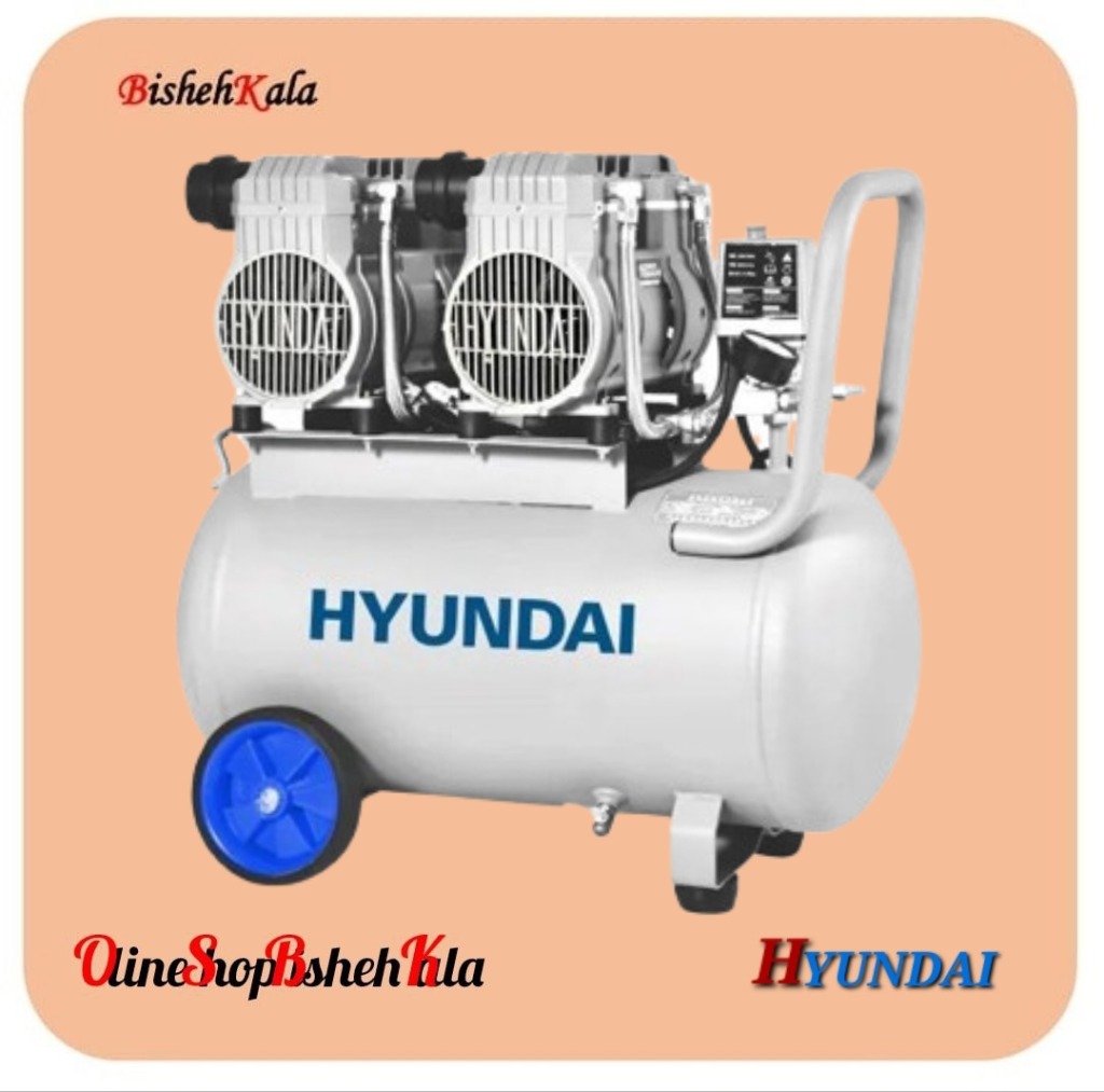 Polish_20260202_193812487 کمپرسور باد 2600 وات دو سیلندر سایلنت HYUNDAI هیوندای مدل HP-2655 کد(3)